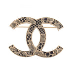 CC Logo Brooch Metal