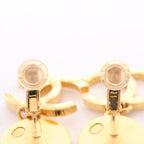 CC Logo Clip-On Earrings Metal Gold-Tone Metal