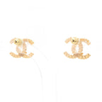 CC Logo Earrings Metal Gold-Tone Metal