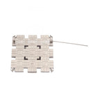 CC Logo Brooch Silver-Tone Metal