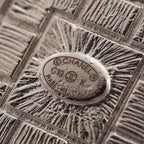 CC Logo Brooch Silver-Tone Metal