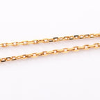 O'Maillon Chaine d'Ancre Etoupe Pendant Necklace Swift Leather Gold and Gray