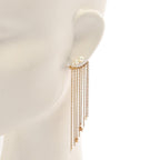 Pearl Earrings Gold and Faux Pearl