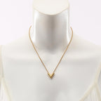 Essential V Pendant Necklace Gold Plated