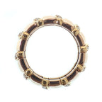 Tanagra Band Ring 18K Yellow Gold with Diamond