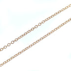Elsa Peretti Diamonds By The Yard Pendant Necklace 18K Rose Gold and Diamond