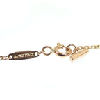 T Smile Pendant Necklace 18K Rose Gold with Diamonds