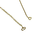 Vintage CD Pendant Necklace Gold