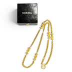 CC Logo Chain Pendant Necklace Metal