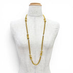 CC Logo Chain Pendant Necklace Metal