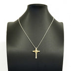 Pendant Necklace Sterling Silver and 18K Yellow Gold