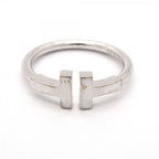 T Wire Ring 18K White Gold