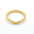 Curved Band Ring 18K Yellow Gold
