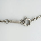 Ribbon Pendant Necklace Sterling Silver