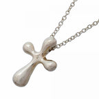 Small Cross Pendant Necklace Sterling Silver