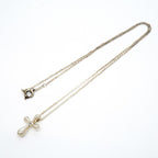 Small Cross Pendant Necklace Sterling Silver