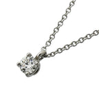 Solitaire Pendant Necklace Platinum with Diamond