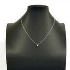 Solitaire Pendant Necklace Platinum with Diamond
