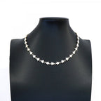 Puff Star Pendant Necklace Sterling Silver