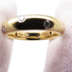 Band Ring Platinum and 18K Yellow Gold With Diamond
