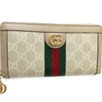 Ophidia Zip Around Wallet GG Coated Canvas
