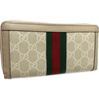 Ophidia Zip Around Wallet GG Coated Canvas