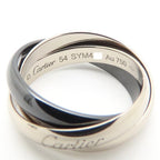 Trinity Ring 18K White Gold and Ceramic