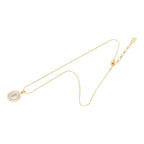 YSL Pendant Necklace Gold and Silver Plated Rhinestone