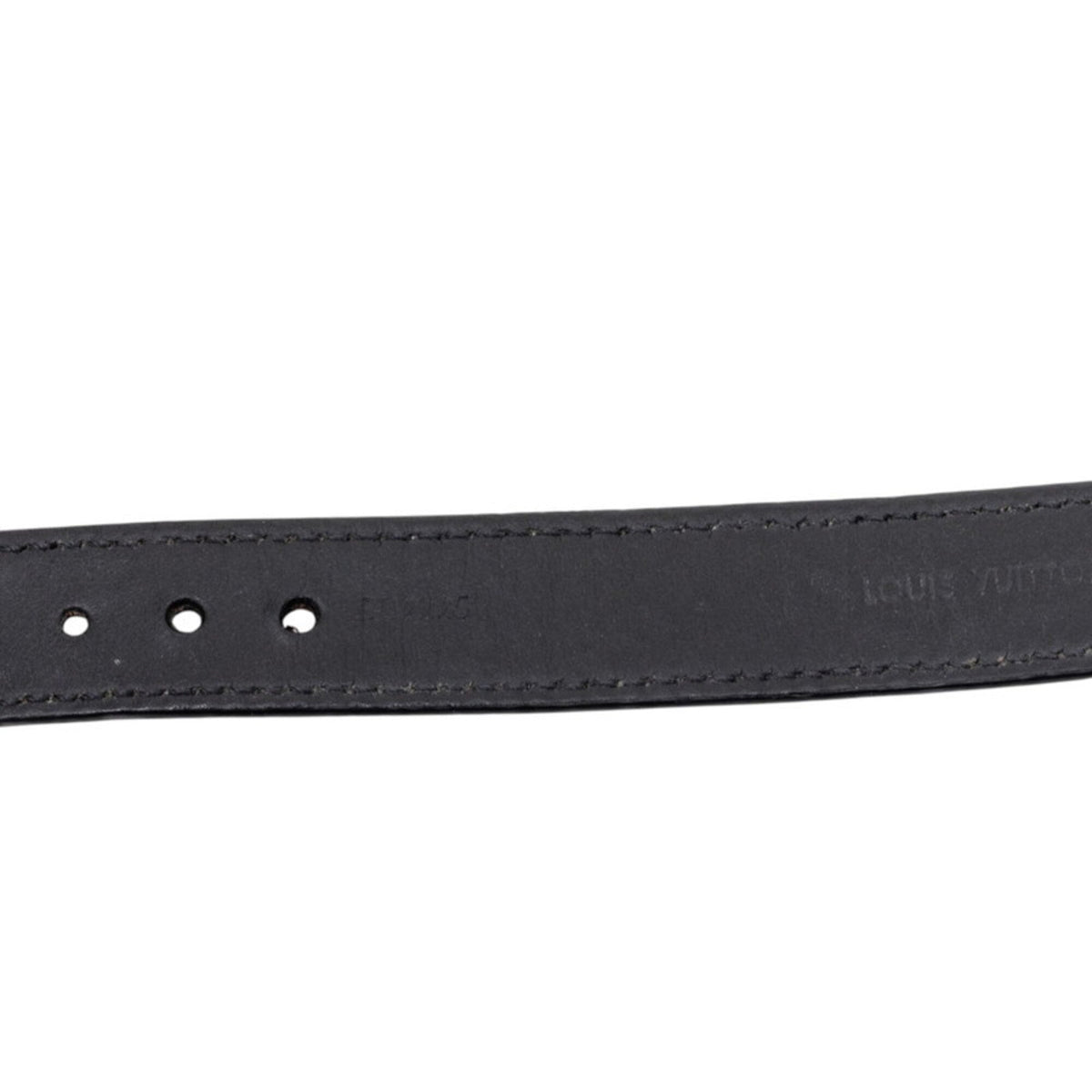 Monogram Bracelet Black Leather