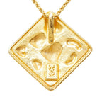Heart Square Chain Pendant Necklace Gold Plated