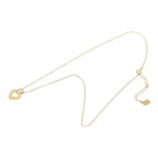 Pendant Necklace Gold Rhinestone