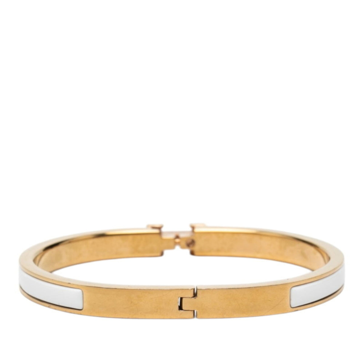Bracelet Gold and White Enamel Mini