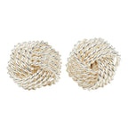 Knot Stud Earrings Sterling Silver Sterling Silver