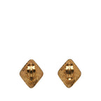 CC Logo Clip-On Earrings Metal Gold-Tone Metal
