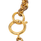 CC Logo Chain Pendant Necklace Metal