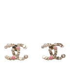 CC Logo Earrings Gold-Tone Metal