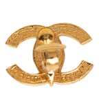 CC Logo Clip-On Earrings Gold-Tone Metal