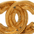 CC Logo Brooch Metal