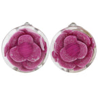 Camellia Clip-On Earrings Plastic