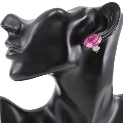 Camellia Clip-On Earrings Plastic