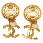 CC Logo Clip-On Earrings Metal