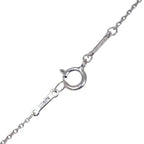 Open Heart Pendant Necklace Sterling Silver 13mm