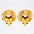CC Logo Clip-On Earrings Metal Gold-Tone Metal