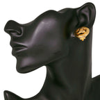 CC Logo Clip-On Earrings Metal Gold-Tone Metal