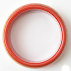 Bangle Bracelet Plastic Red Orange Medium