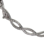 Rose Full Diamond Bracelet 18K White Gold