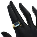 Tronchetto Ring 18K Yellow Gold with Topaz