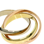 Vendome Louis Cartier Band Ring 18K Tricolor Gold