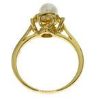 Kiss Around Ring 18K Yellow Gold with Pearl