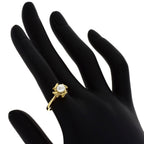 Kiss Around Ring 18K Yellow Gold with Pearl